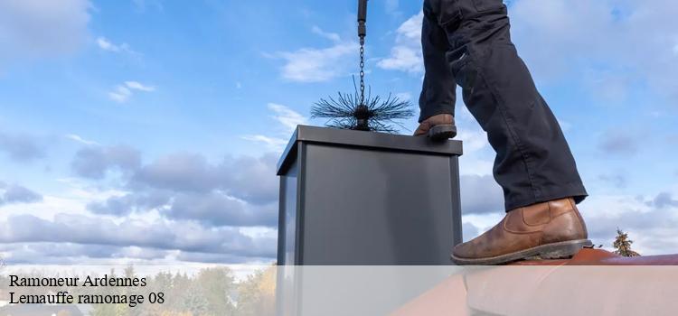 Lemauffe ramonage 08 : la personne qualifiée pour réaliser les travaux de pose des chapeaux de cheminée dans le 08 dans le Ardennes