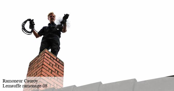 Lemauffe ramonage 08 et les travaux débistrage des cheminées à Cauroy dans le 08310